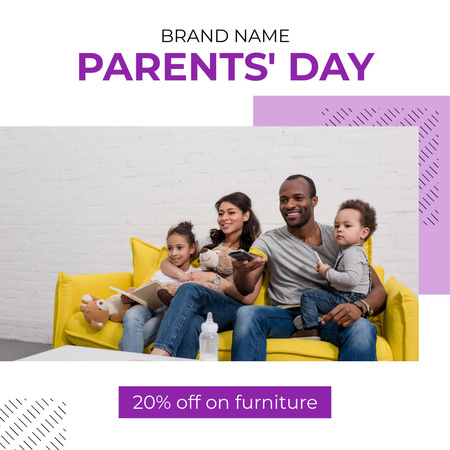 Parents' Day Sale of Interior Items Instagram Design Template