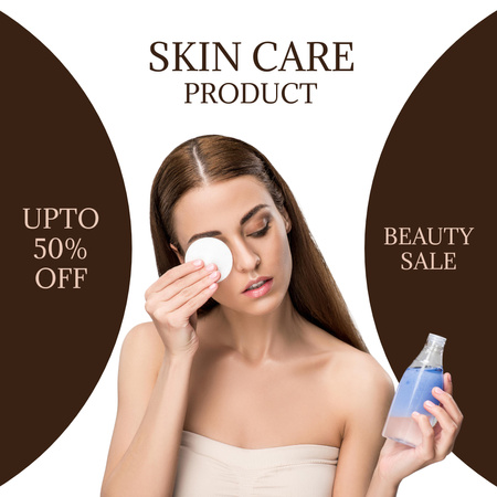 Ontwerpsjabloon van Instagram van Skin Care and Beauty Products Ads