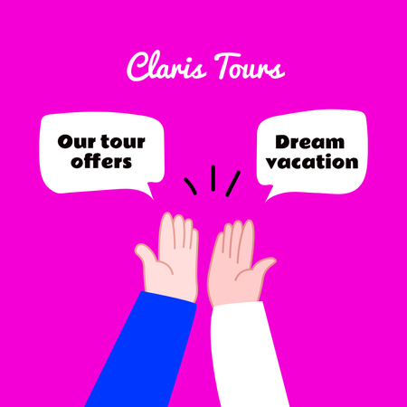 Creative Promotion of Travel Tours Instagram Πρότυπο σχεδίασης