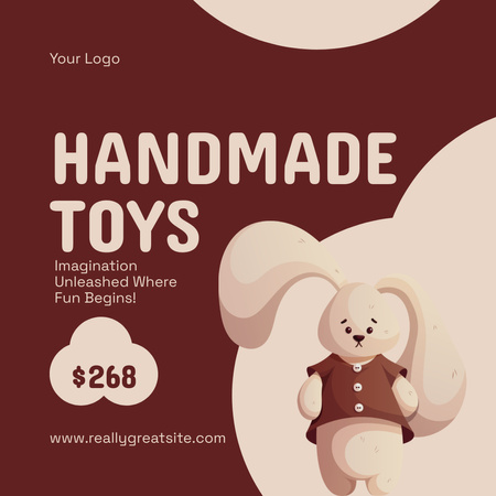 Platilla de diseño Offer Prices for Handmade Toys Instagram AD