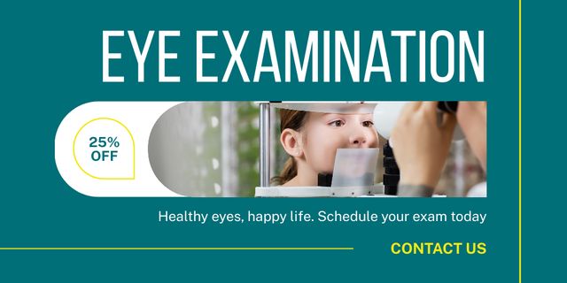 Ontwerpsjabloon van Twitter van Expert Eye Exams for Children