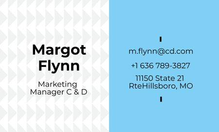Szablon projektu Marketing Manager Services Offer Business Card 91x55mm