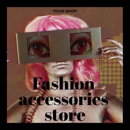 Fashion Accessories Store Ad Animated Post Design Template
