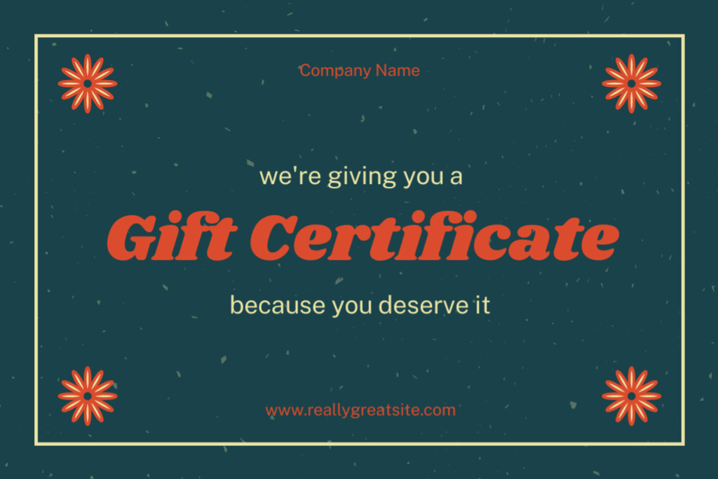 Special Gift Voucher Offer on Blue Gift Certificate – шаблон для дизайна