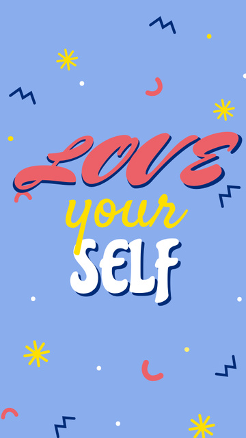 Self Love quote Instagram Story Šablona návrhu