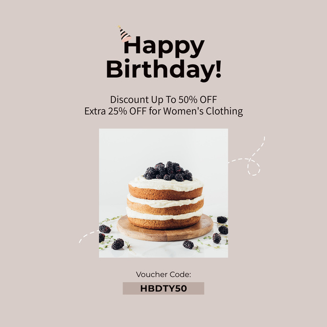 Birthday Pancakes With Berries At Discounted Rate Offer Instagram Tasarım Şablonu