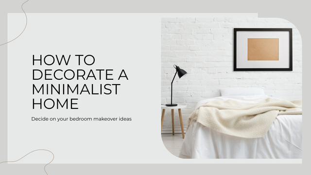 Blog about Minimalistic Interior Youtube Thumbnail Design Template
