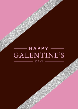 Galentine's Day Bright Greeting Postcard 5x7in Verticalデザインテンプレート