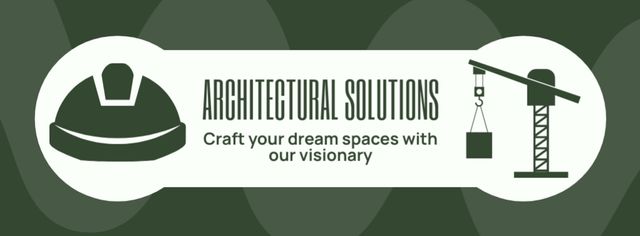 Ontwerpsjabloon van Facebook cover van Outstanding Architectural Solutions With Catchphrase