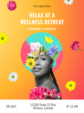 Platilla de diseño wellness Poster US