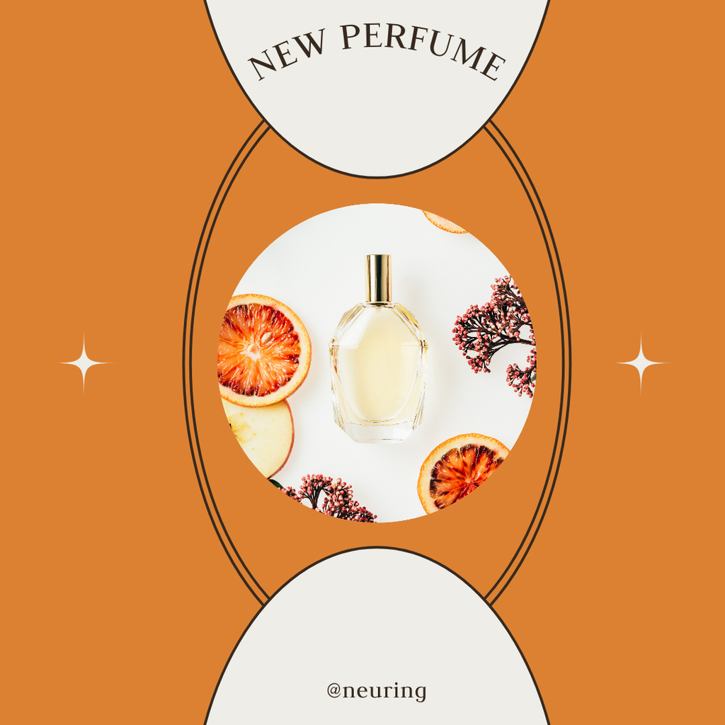 New Perfume Sale with Citrus Scent Instagramデザインテンプレート