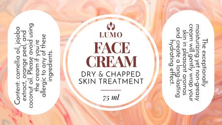 Face Cream Special Offer Label 3.5x2in Design Template