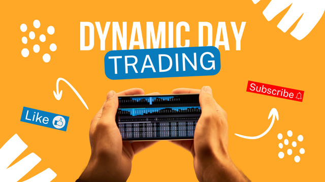 Template di design Dynamic Trading with High Profits Youtube Thumbnail