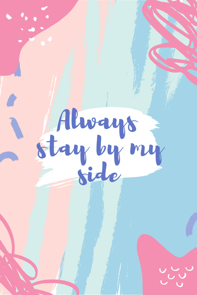 Motivational Quote on pink Pinterestデザインテンプレート