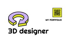 Multitasking 3D Designer Services Offer In White