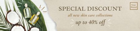 Special Discount on Skincare Ebay Store Billboard Design Template