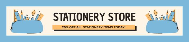 Special Only Today Discount On Stationery Items Ebay Store Billboard Πρότυπο σχεδίασης