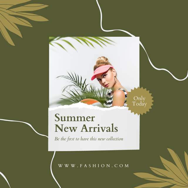 Plantilla de diseño de New Arrival Women's Summer Collection Announcement Instagram 