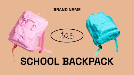 Back to School Special Offer Label 3.5x2in Design Template