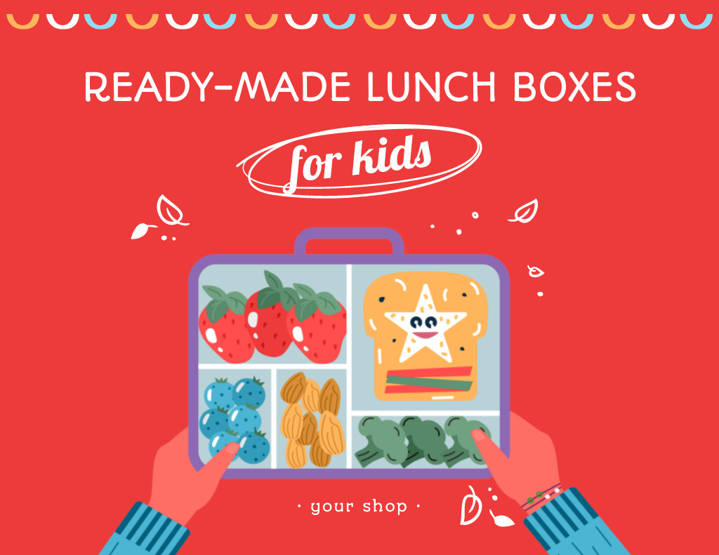 High-quality Web-based School Food Specials Flyer 8.5x11in Horizontal Πρότυπο σχεδίασης