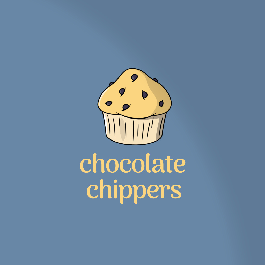 Plantilla de diseño de Chocolate Cupcakes Emblem Logo 