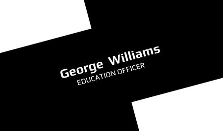 Template di design Educational Officer Services Offer Business card