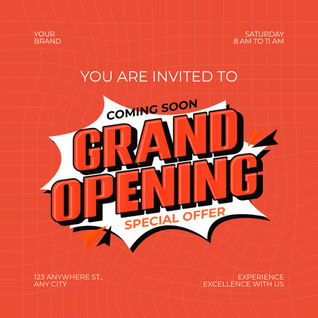 Platilla de diseño Coming Soon Grand Opening Event With Special Offer Instagram AD