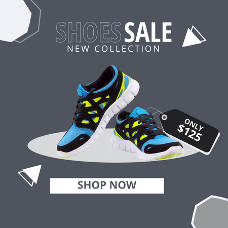 spor ayakkabı satışı Instagram Tasarım Şablonu