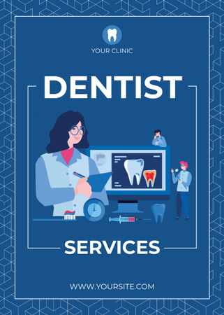 Szablon projektu Reklama usług dentystycznych Flayer