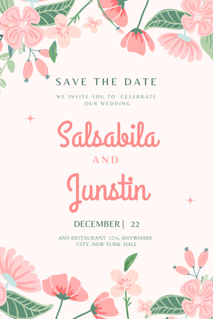 Platilla de diseño Wedding Celebration Announcement at Restoraunt Invitation 6x9in