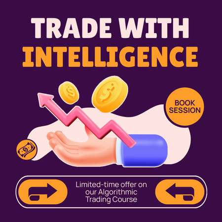 Limited Time Discount on Algorithmic Stock Trading Course Instagram Design Template
