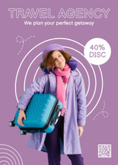 Travel Agency's Discount Offer on Purple