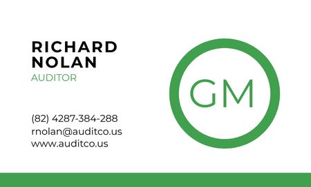 Auditor Services Offer Business Card 91x55mm Design Template