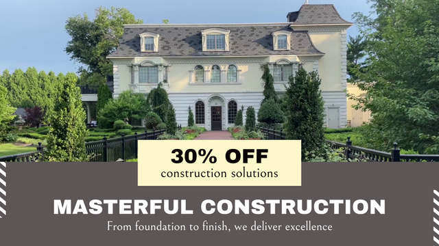Excellent Architectural Project And Construction Service Full HD video Design Template