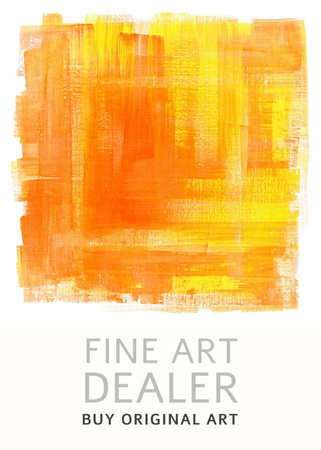 Szablon projektu Fine Art Dealer Ad Flayer
