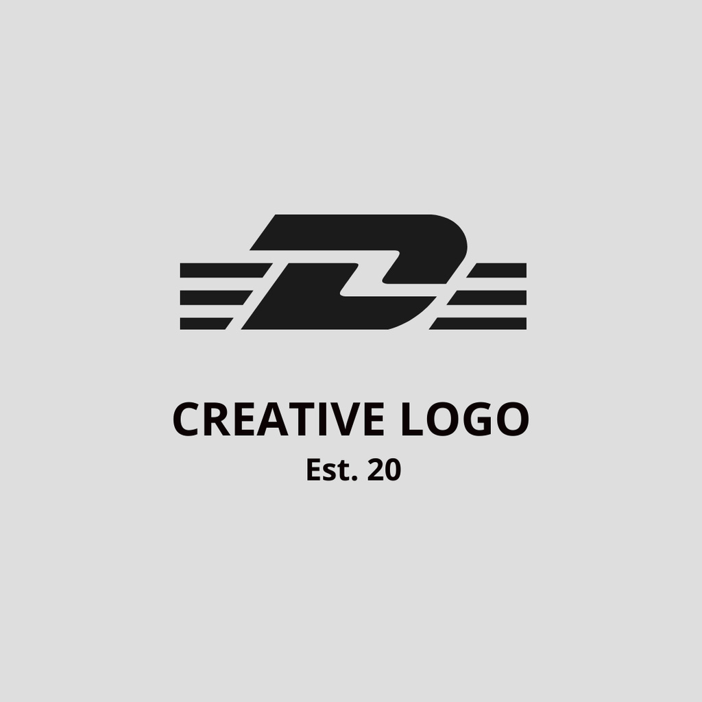Creative Emblem of Company Logo 1080x1080px – шаблон для дизайну