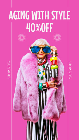 Bright And Age-friendly Fashion Style Sale Offer Instagram Story Design Template
