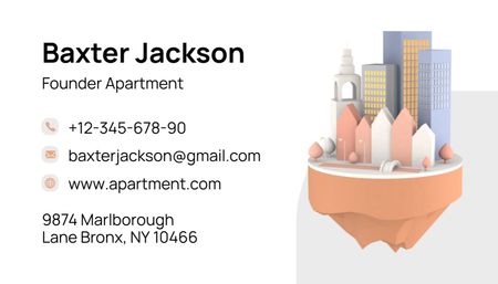 Real Estate Agency Services Offer Business Card US Design Template