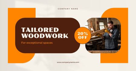 Unmatched Carpentry Service And woodwork At Lowered Price Facebook AD Design Template