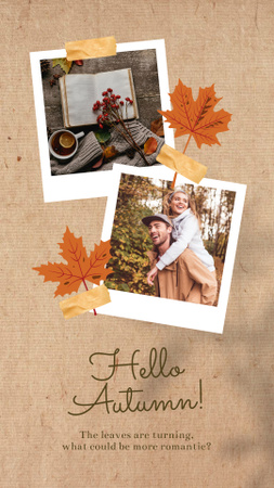 Fall Mood Photos Collage  Instagram Story Design Template