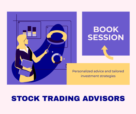 Platilla de diseño Stock Advisor Services Session Offer Facebook