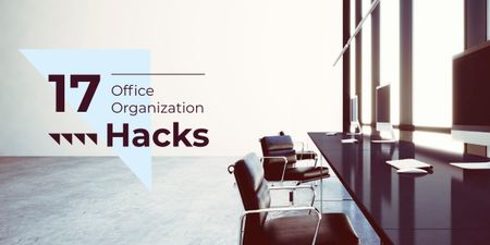 17 office organization hacks Image Modelo de Design
