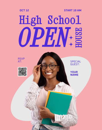 Ontwerpsjabloon van Poster 22x28in van High School Acceptance Ad