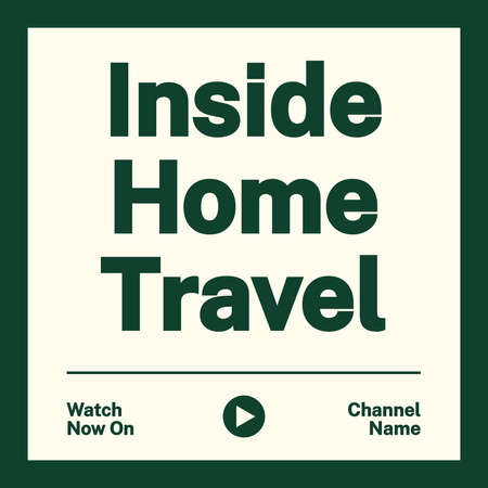 Informative Travel Vlog Episodes Promotion Instagram Design Template