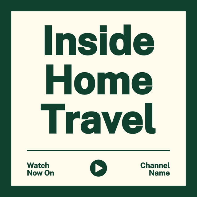 Modèle de visuel Informative Travel Vlog Episodes Promotion - Instagram