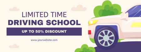 Certified Driver Training At Discounted Rates Facebook cover Design Template