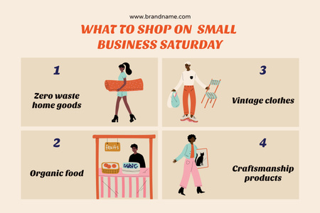 What to Shop on Small Business Saturday Storyboard – шаблон для дизайна