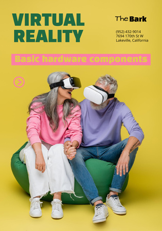 VR Gear Ad Poster 28x40in Design Template