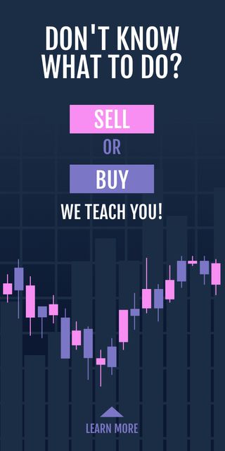 How to Sell or Buy Stocks Graphic Design Template