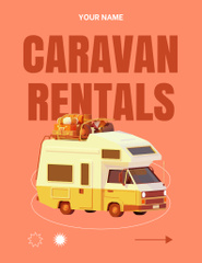 Caravan Rental Offer with Minibus and Luggage